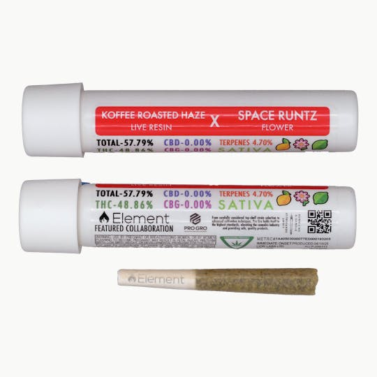 Element - Element Live Resin Joint 1g- Space Runtz x Koffee Roasted Haze - 1