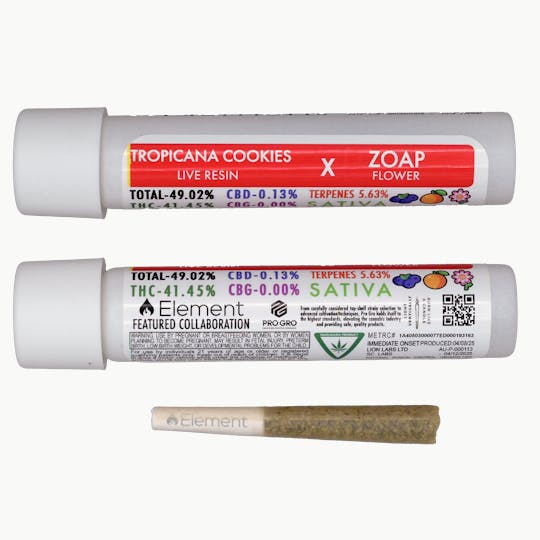 Element - Element Live Resin Joint 1g- Zoap x Tropicana Cookies - 1