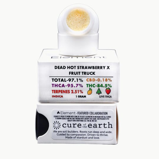 Element - Element Live THCA 1g - Dead Hot Strawberry x Fruit Truck - 1