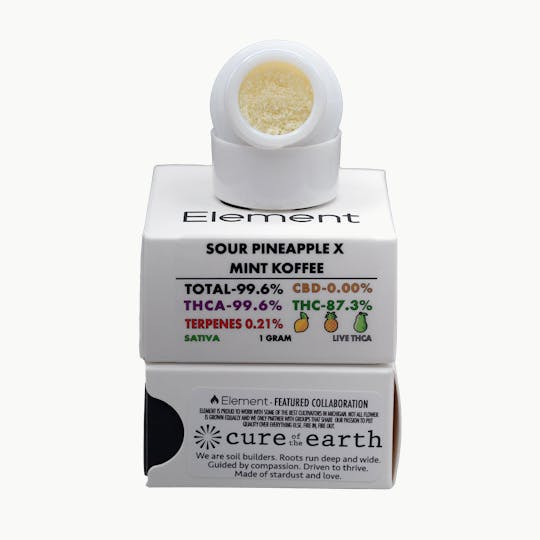 Element - Element Live THCA 1g - Sour Pineapple x Mint Koffee - 1