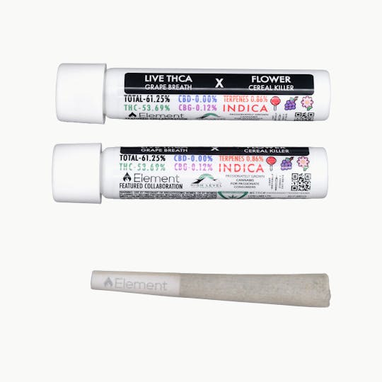 Element - Element Live THCA Joint 1g - Cereal Killer x Grape Breath - 1