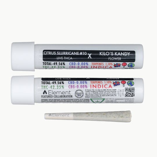 Element - Element Live THCA Joint 1g - Kilo's Kandy x Citrus Slurricane #10 - 1