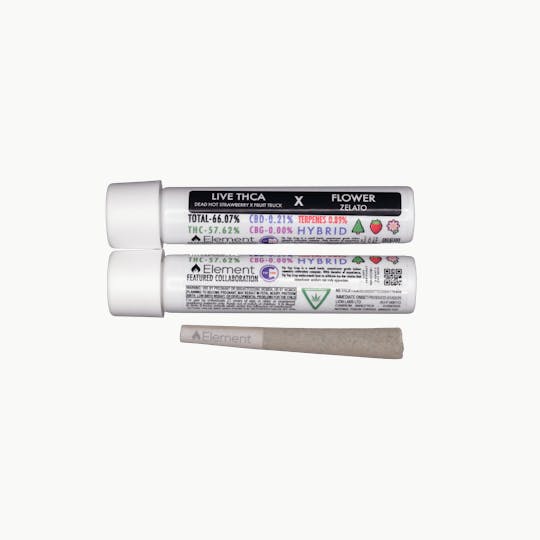 Element - Element Live THCA Joint 1g - Zelato x Dead Hot Strawberry x Fruit Truck - 1