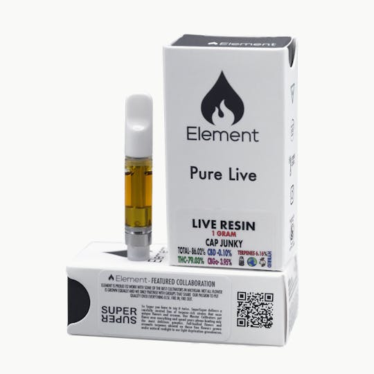 Element - Element Pure Live Cart 1g - Cap Junky - 1