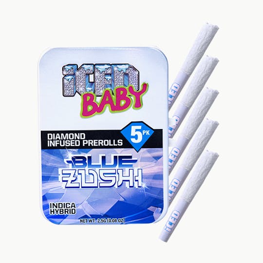 ICED - ICED - Infused Preroll - 0.5g 5pk - Blue Zushi - 1