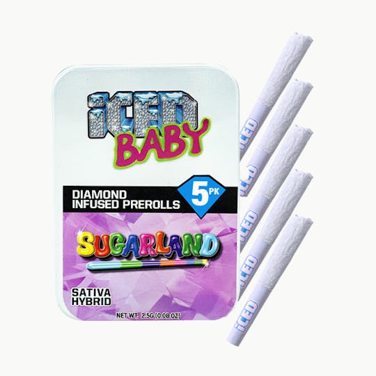 ICED - ICED - Infused Preroll - 0.5g 5pk - Sugarland - 1