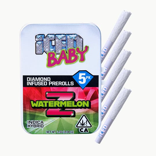 ICED - ICED - Infused Preroll - 0.5g 5pk - Watermelon Z - 1
