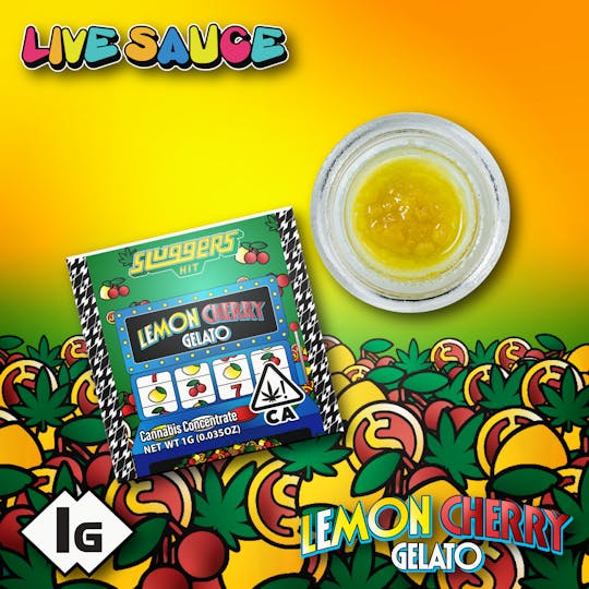 Sluggers Hit - Sluggers - Live Sauce - 1g - Lemon Cherry Gelato - 1