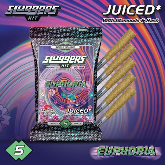 Sluggers Hit - Sluggers - Infused Prerolls - 3.5g 5pk - Euphoria - 1