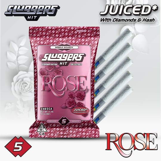 Sluggers Hit - Sluggers - Infused Preroll - 3.5g 5pk - Rose - Diamond Edition - 1