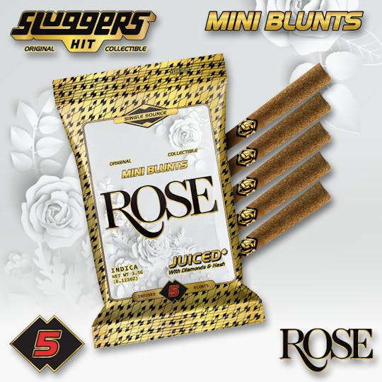 Sluggers Hit - Sluggers - Infused Mini Blunts - 3.5g 5pk - Rose - 1