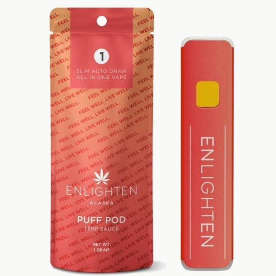 Enlighten - Blue Whiteout Terp Sauce Puff Pod - 1g - 1