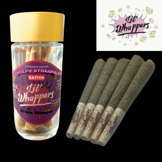 Farmers Reserve - Lil Whappers infused prerolls Grape Stomper pack of 5 - 1