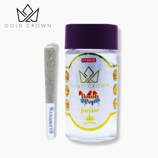 Gold Crown - Gold Crown | Junior Jesters | Infused Pre Rolls 3.5g | Bomb Pop - 1