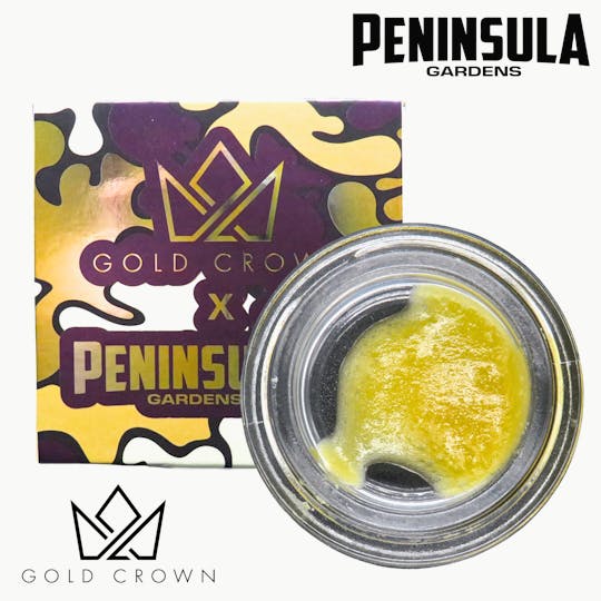 Gold Crown - Gold Crown x Peninsula Gardens | Budder 1g | Party Poppers - 1