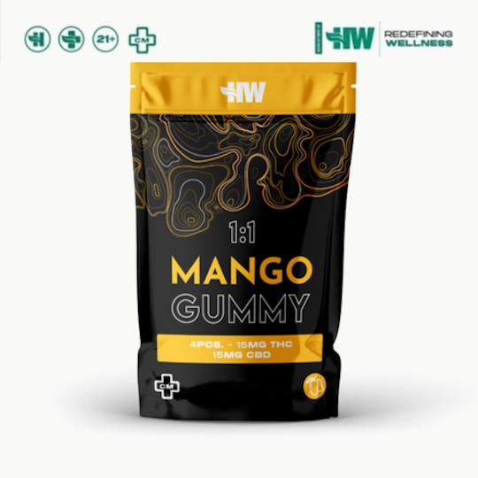 Health Weed - HW - Mango Gummies 1:1 - 1