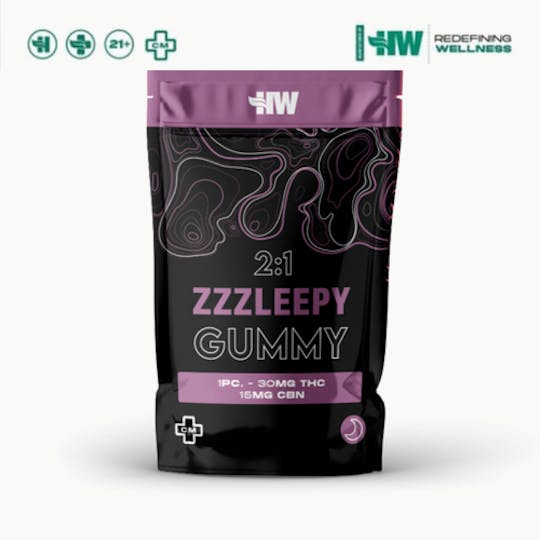 Health Weed - HW Zzzleppy Gummys THC:CBN - 1
