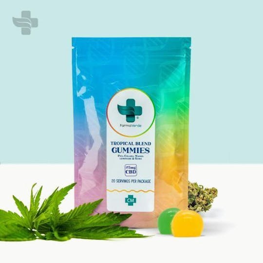 Health Weed - HW Tropical Blend Gummies 500mg CBD - 1