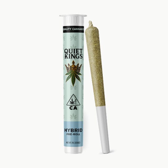 Quiet Kings - QUIET KINGS-PREROLL-MIXED LIGHT-GLUEBERRY OG-1G - 1