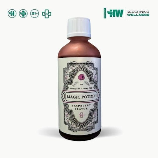 Health Weed - HW Magic Potion Raspberry Syrup 3oz - 1