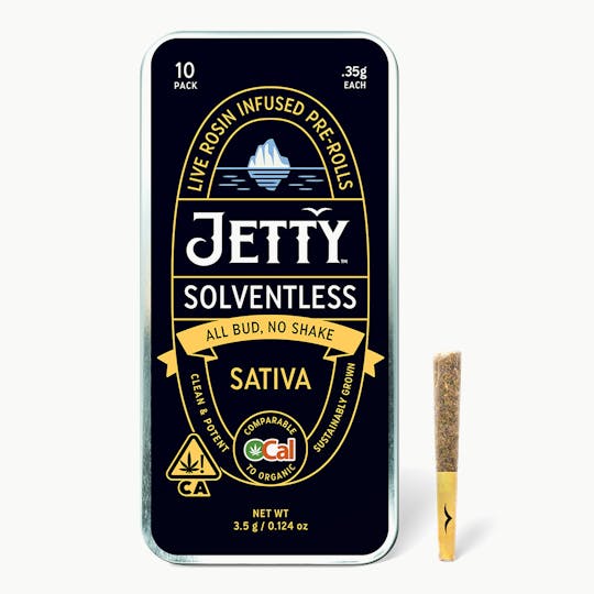Jetty Extracts - Alcatraz OG x TCB OCal Live Rosin Infused Pre-Roll 10 Packs (3.5g) - 1