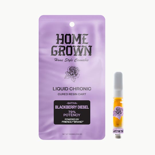 Home Grown - Blackberry Diesel - 1g Cured Resin 510 Cart - 1