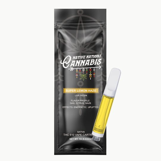 Native Nations Cannabis NY - NNC-NY 1g Vape Cartridge - Super Lemon Haze - 1