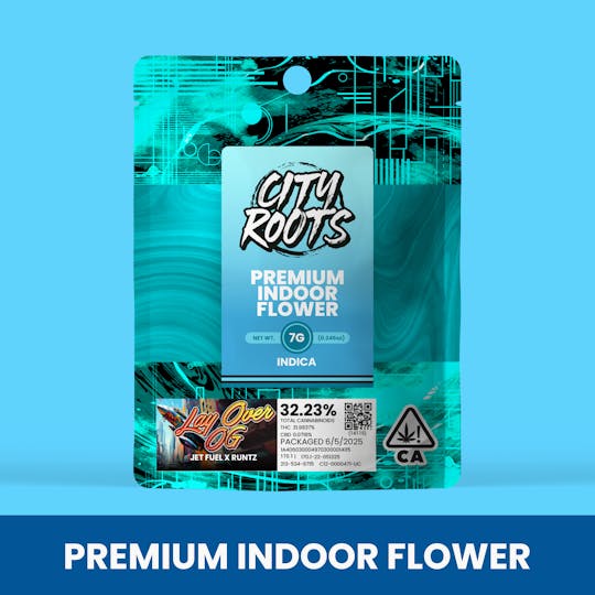 City Roots - Lay Over OG (Hybrid) Premium Flower 7g - 1