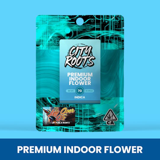 City Roots - Lay Over OG (Indica) Premium Flower 7g - 1