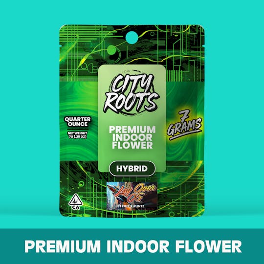 City Roots - Lay Over OG (Hybrid) Premium Flower 7g - 1