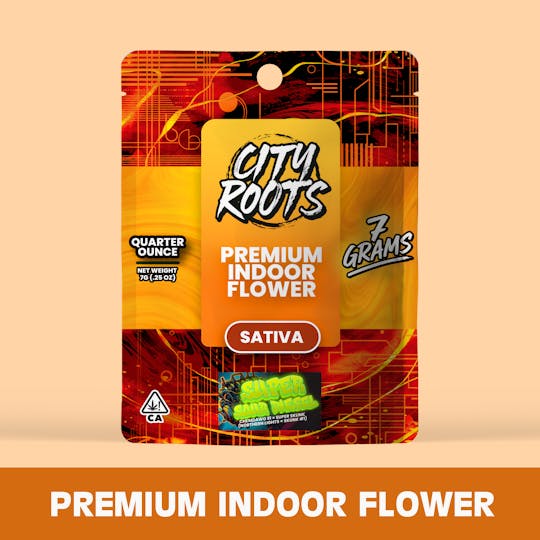 City Roots - Super Sour Diesel (Sativa) Premium Flower 7g - 1