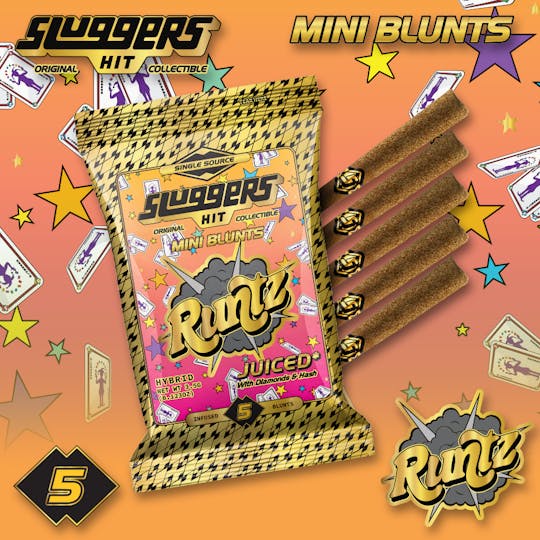 Sluggers Hit - Sluggers - Infused Mini Blunts - 3.5g 5pk - Runtz - 1