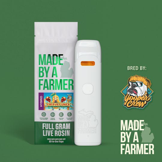 Made By A Farmer - Papaya Punch - 1g Live Rosin Vape - 1