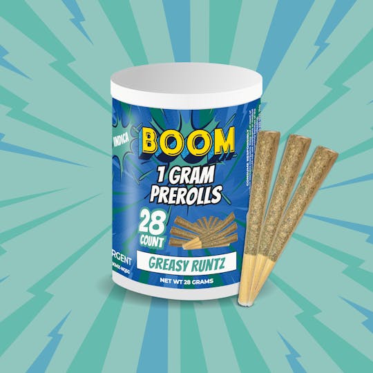 Boom - Greasy Runtz - 28PK - 1 Gram Flower Prerolls - 1