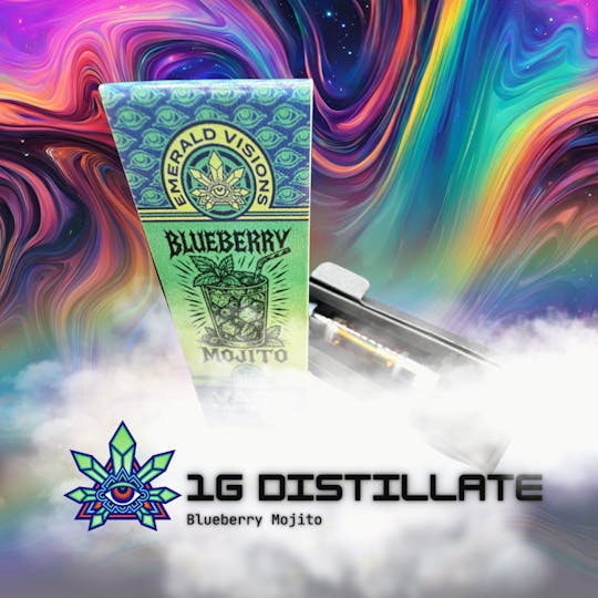 Emerald Visions - Blueberry Mojito 1 Gram Cart - 1