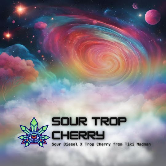 Emerald Visions - Sour Trop Cherry - 1g Packaged Tobacco Free Blunt - 1