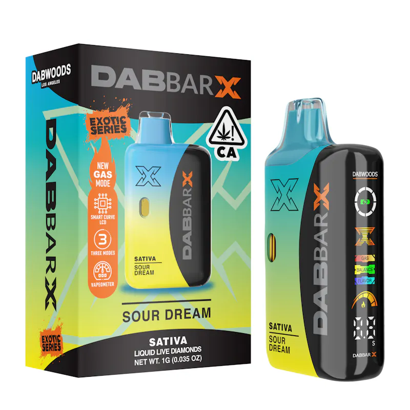 Dabwoods Sour Dream Dab Bar X Liquid Diamonds 1g concentrate
