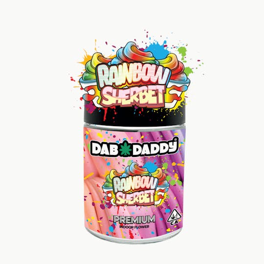 Dab Daddy Ⓡ - Rainbow Sherbet Flower Dab Daddy® 28g Premium Indoor Flower - 1