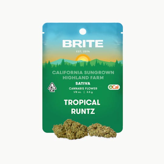 Brite Labs - BRITE Highland OCal Flower (3.5g) - Sativa - Tropical Runtz - 1