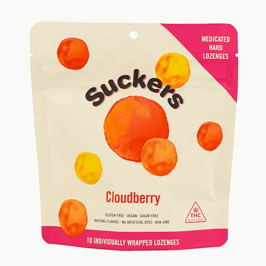 Grow West Cannabis Company - Cloudberry | Suckers | 10 Pack Lozenges | 100mg - 1