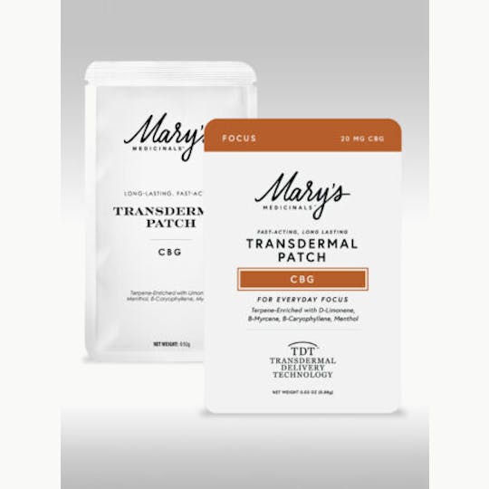Mary's Medicinals™ - Mary's Medicinals | Focus CBG | Transdermal Patch | 20mg - 1