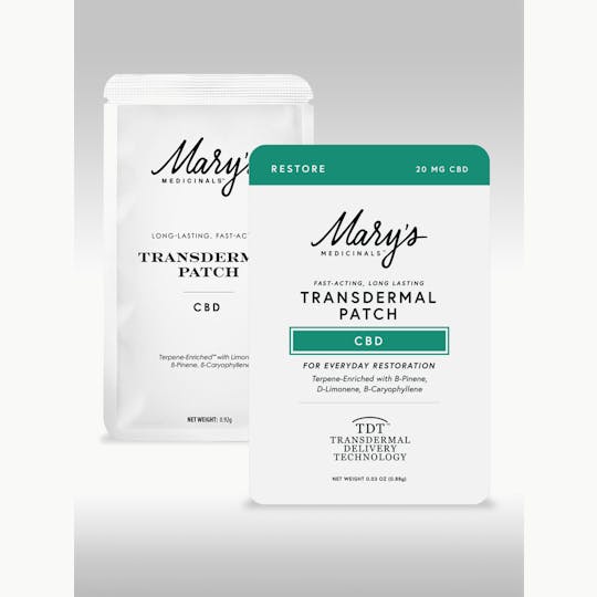 Mary's Medicinals™ - Mary's Medicinals | Restore CBD Transdermal Patch | 20mg - 1