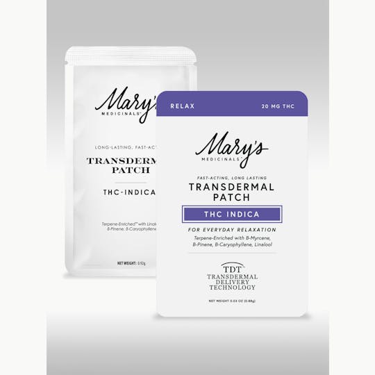 Mary's Medicinals™ - Mary's Medicinals | Relax THC Indica | Transdermal Patch | 20mg - 1