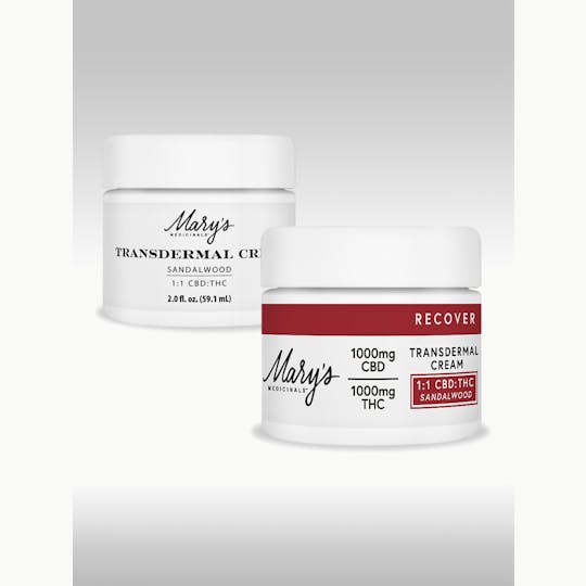 Mary's Medicinals™ - 1:1 Recover Sandalwood Transdermal Cream | 1000mg - 1
