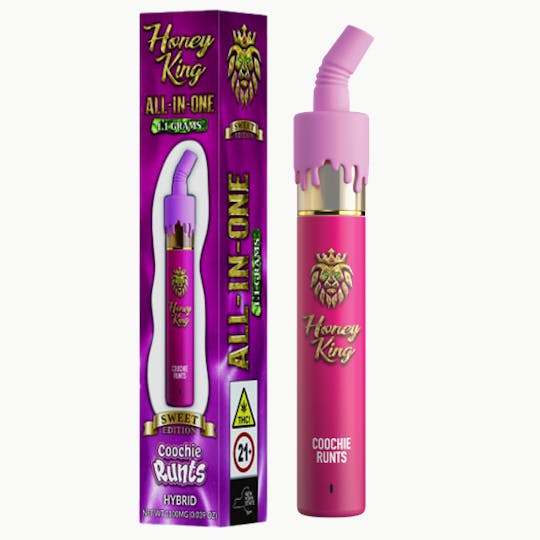 Honey King - HONEY KING 1.1G ALL-IN-ONE SWEET EDITION - COOCHIE RUNTS - 1