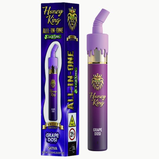 Honey King - HONEY KING 1.1G ALL-IN-ONE SWEET EDITION - GRAPE DOSI - 1