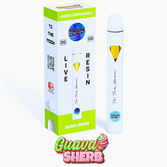 MOON DUST - 2G LIVE RESIN DISPOSABLE - GUAVA SHERB - INDICA - 1