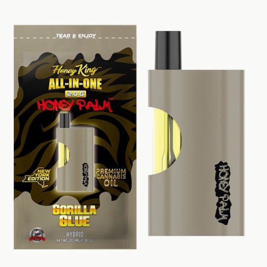 Honey King - HONEY KING 2G HONEY PALM ALL-IN-ONE - GORILLA GLUE - 1