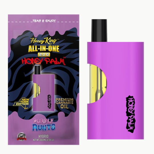 Honey King - HONEY KING 2G HONEY PALM ALL-IN-ONE - PURPLE RUNTS - 1