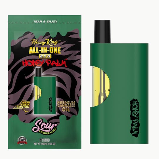 Honey King - HONEY KING 2G HONEY PALM ALL-IN-ONE - SOUR KOSHER KUSH - 1